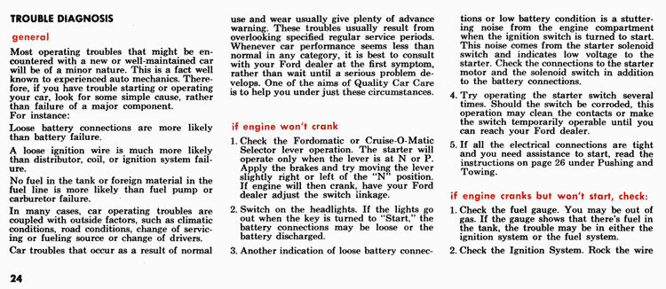 1964 Ford Fairlane Owners Manual Page 4